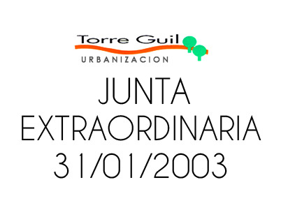 Asamblea extraordinaria 2003